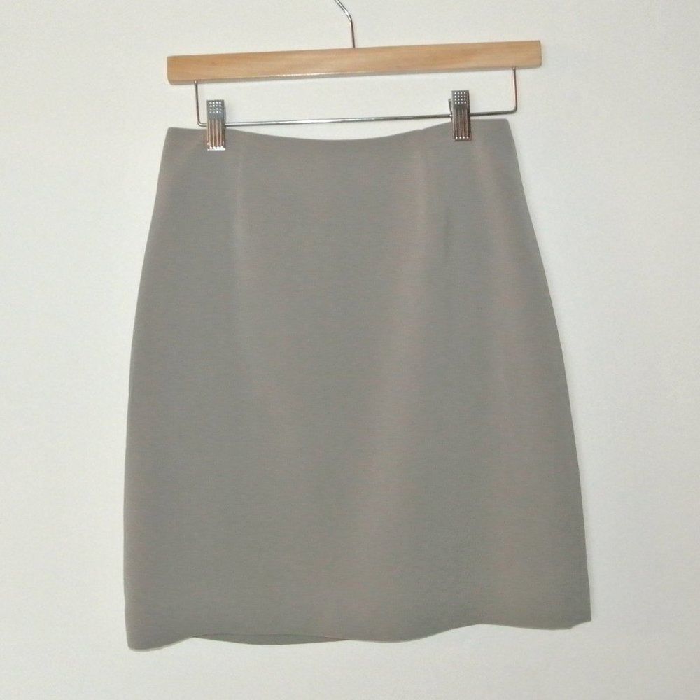 Caslon Gray Pancil Skirt Lined 4 - Picture 7 of 16